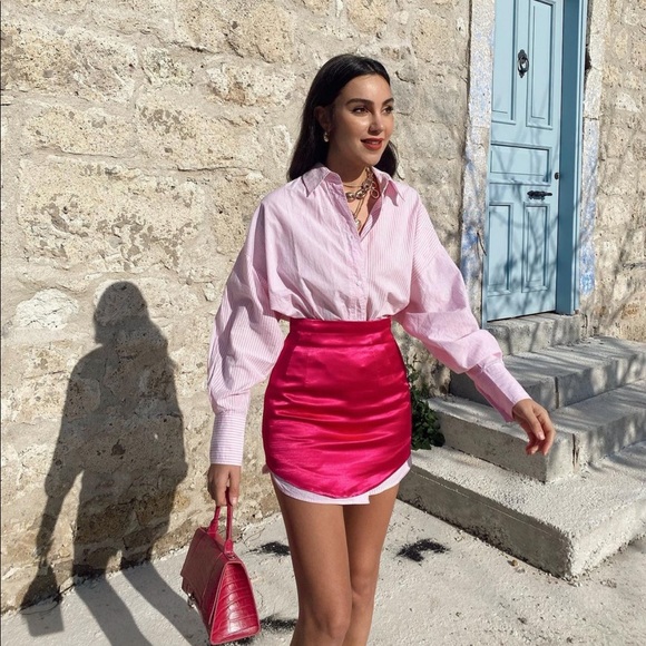 Zara satin effect skirt - Picture 12 of 16